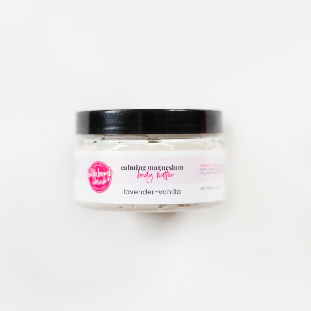 LAVENDER & VANILLA Scented - Calming Magnesium Body Butter