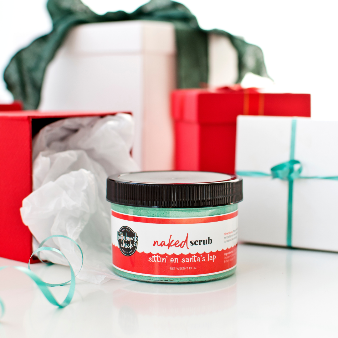 SITTIN' ON SANTA'S LAP - Naked Scrub