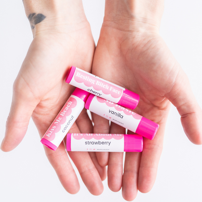 THE SMOOCH SET (Set of four - Coconut, Cherry, Strawberry, Vanilla) | Lip Balm
