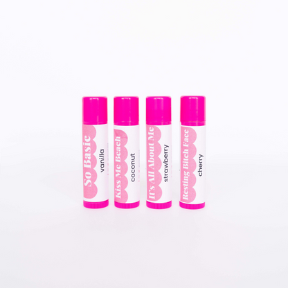 THE SMOOCH SET (Set of four - Coconut, Cherry, Strawberry, Vanilla) | Lip Balm